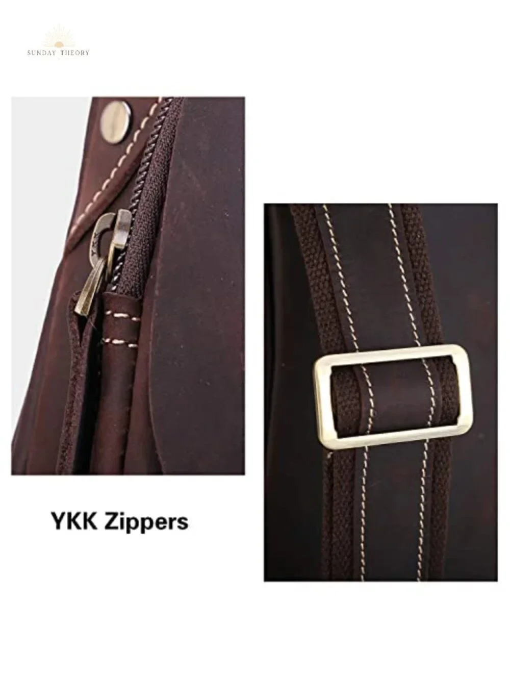Full Grain Leather Cross Body Sling Bag Chest Bag Backpack Tactical Daypack